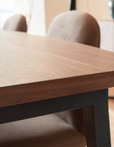 pormenor da peça de mobiliário mesa elegance da BORAGUI Design Studio